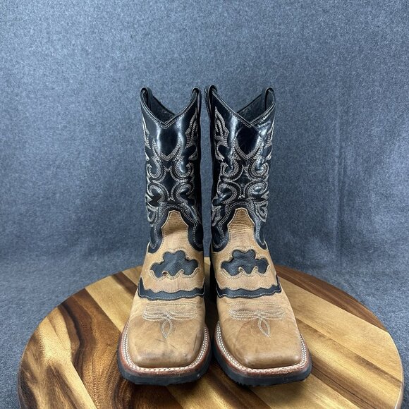 JB Dillon Reserve Men Size 6.5D Brown Leather Western Cowboy Boots JBR2002 W Box - Picture 3 of 11